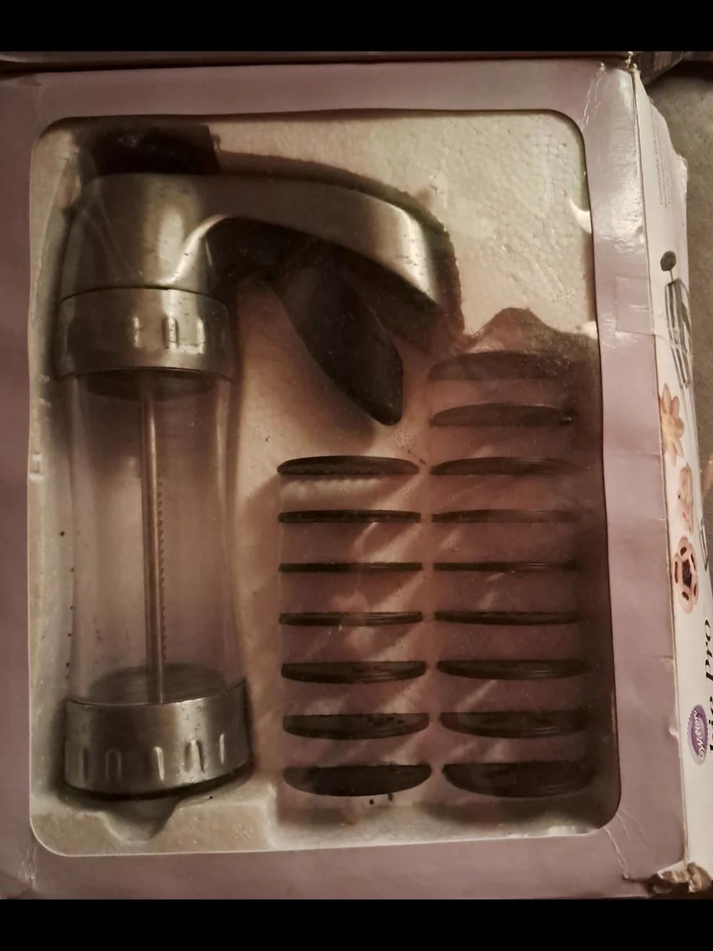 Wilton Cookie Pro Ultra II Cookie Press - Silver and Black